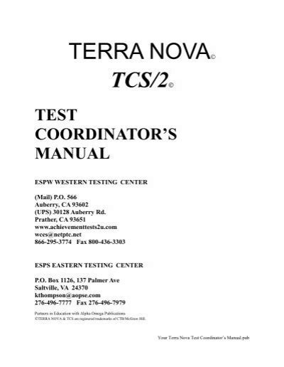 Terra Nova Achievement Test Study Guide 2grade Ebook Epub