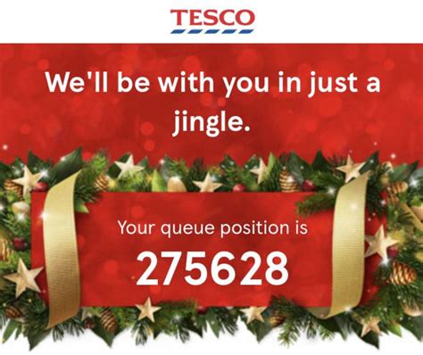 Tesco Christmas delivery slot