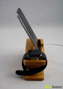 Teslasz iWatch Bamboo Charging Station Reader