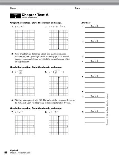 Test Algebra 1 Answers Mcdougal PDF