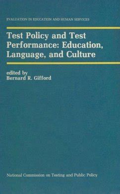 Test Policy and Test Performance Education, Language, and Culture Doc