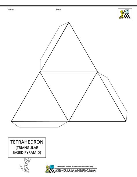 Tetrahedron Printable
