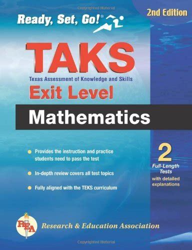 Texas TAKS Exit-Level Mathematics (REA) 2nd Edition (Test Preps) Epub