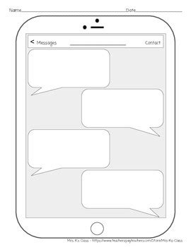 Text Conversation Template