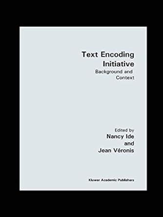 Text Encoding Initiative Background and Context Epub
