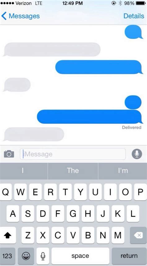Text Template Iphone