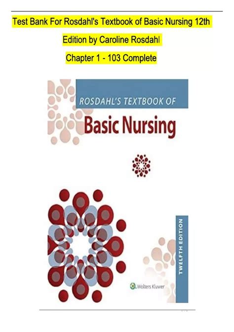 Textbook of Basic Nursing (Rosdahl PDF