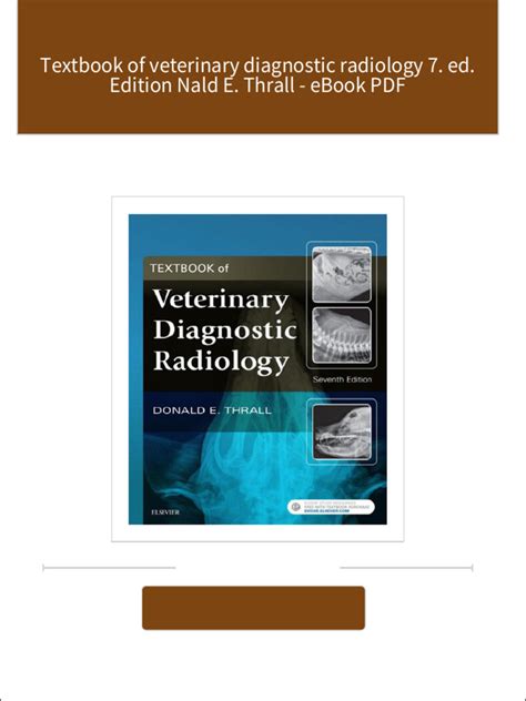 Textbook of Veterinary Diagnostic Radiology Ebook Ebook Epub