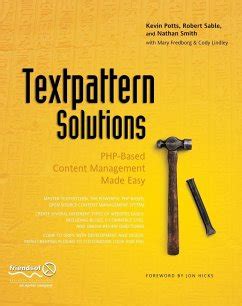 Textpattern Solutions PHP-Based Content Management Made Easy Epub