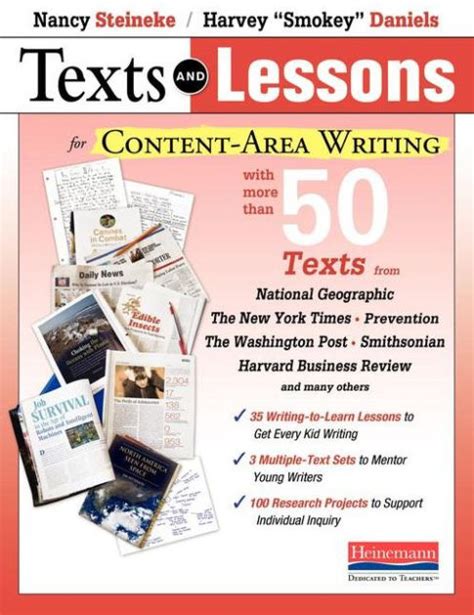 Texts and Lessons for Content-Area Writing With More Than 50 Texts from National Geographic The New York Times Prevention The Washington Post Smithsonian Harvard Business Review and Many Others PDF