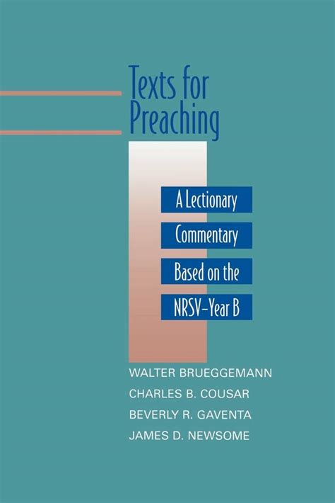 Texts for Preaching Epub