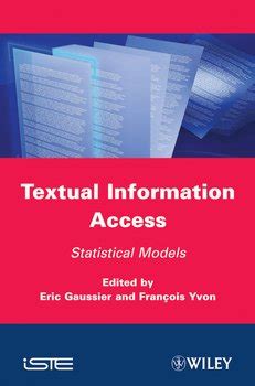 Textual Information Access Statistical Models Epub