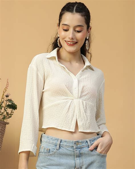 Textured Crop Shirts for Women: Elevate Your Style with Modern Charm