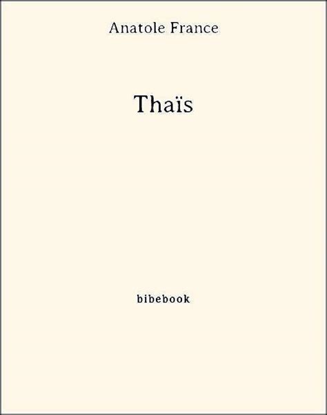 Thaïs French Edition PDF