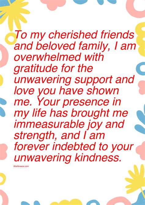 Thank You, Family and Friends, From the Bottom of My Heart