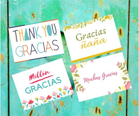 Thank You Card in Spanish