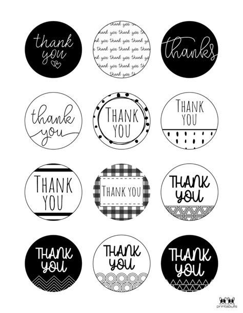 Thank You Labels Printable