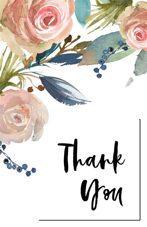 Thank You Printable Free
