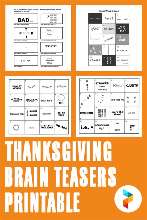 Thanksgiving Brain Teasers Answers Bing Reader