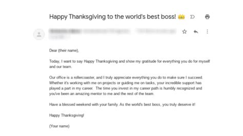 Thanksgiving Email Template