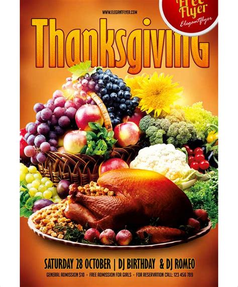 Thanksgiving Flyer Template Free Download
