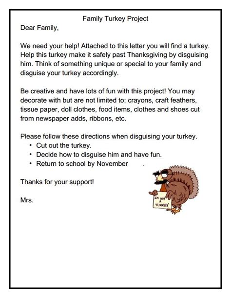 Thanksgiving Letter Template