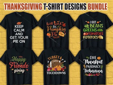 Thanksgiving T-Shirt Designs for the Whole Family