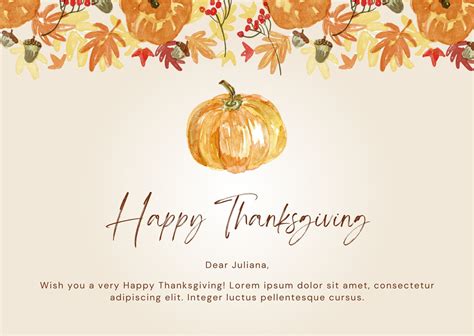 Thanksgiving Template Free Download