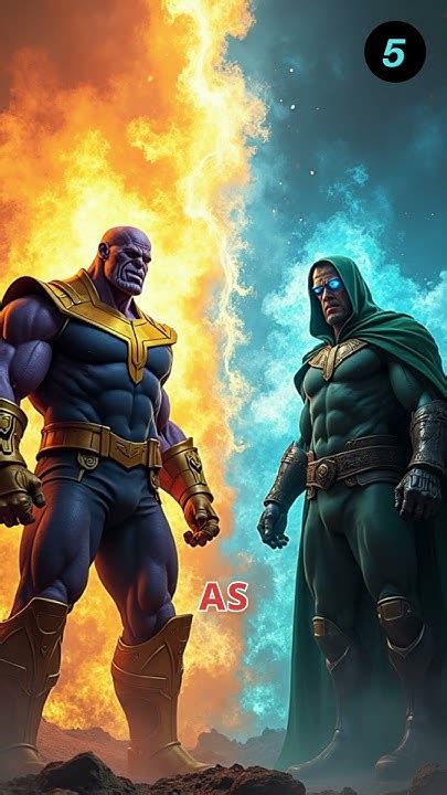 Thanos vs Doctor Doom: A Cosmic Showdown