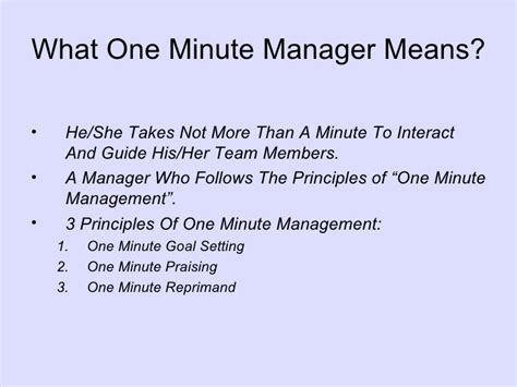 The 100 Minute Manager Doc