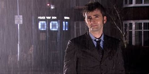 The 10th Doctor in Rain: A Journey Through Time and Weather