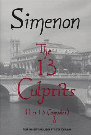 The 13 Culprits Kindle Editon