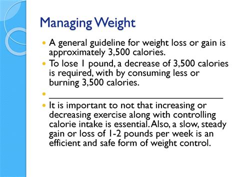 The 3,500-Calorie Rule: A General Guideline