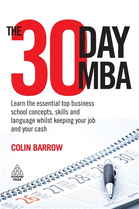 The 30 Day MBA Learn the Essential Top Business School Concepts Skills and Language Whilst Keeping Y Epub