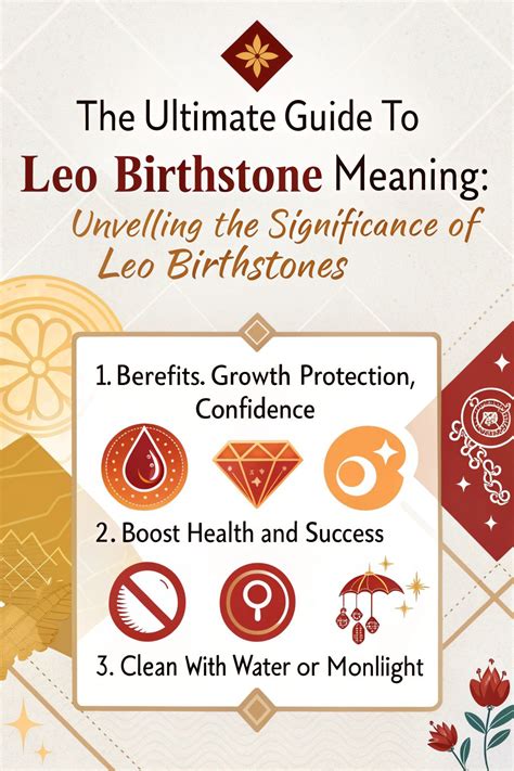 The 5 Leo Birthstones