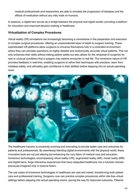 The 9th Live: Enhancing Healthcare through Virtual Reality and Immersive Technologies