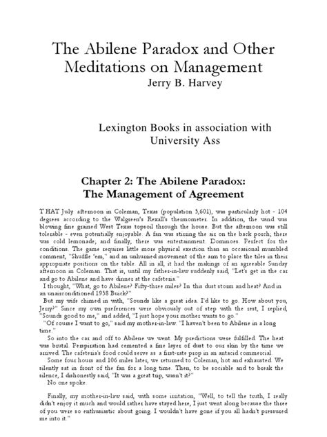 The Abilene Paradox and Other Meditations on Management Epub