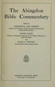 The Abingdon Bible Commentary Ebook Doc