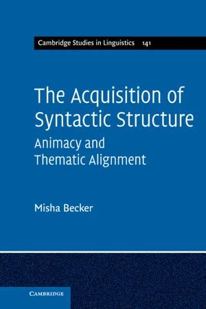 The Acquisition of Syntactic Structure Epub