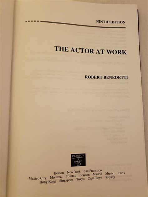 The Actor at Work Kindle Editon