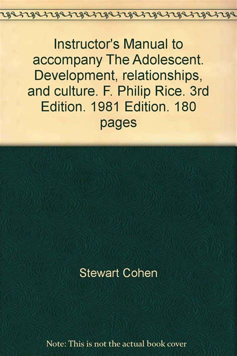 The Adolescent Instructor s Manual Development Relationships and Culture Doc