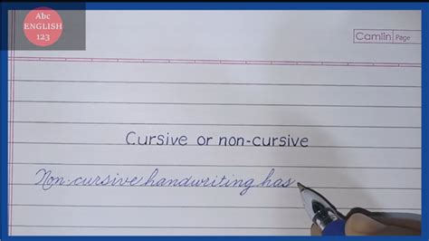 The Advantages of Non-Cursive Writing
