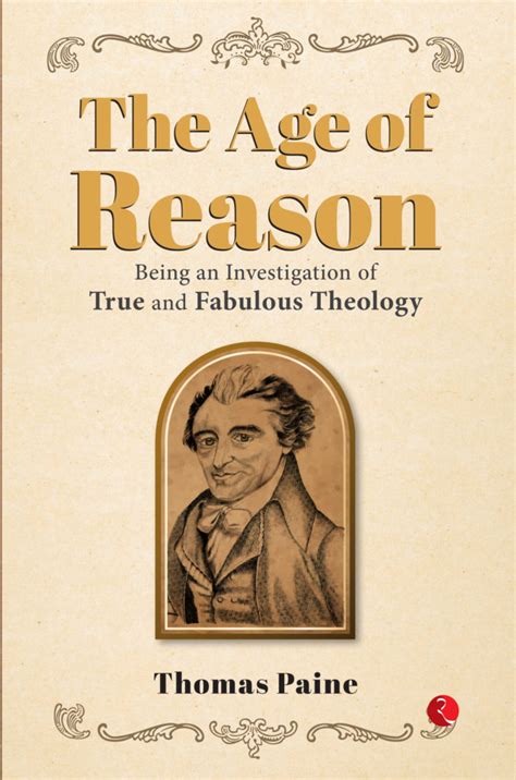 The Age of Reason Being an Investigation of True and Fabulous Theology Cambridge Library Collection Philosophy Doc