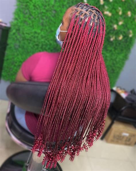 The Allure of Burgundy Braiding Hair