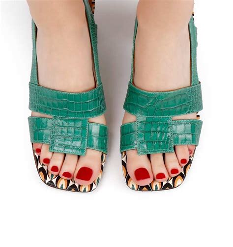 The Allure of Green Sandals