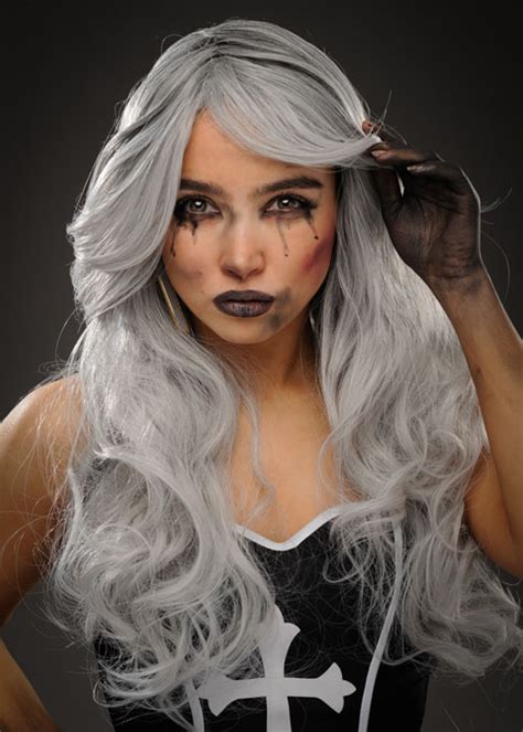 The Allure of Grey in Halloween Wigs