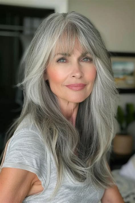 The Allure of Grey with Bangs: A Timeless Trend