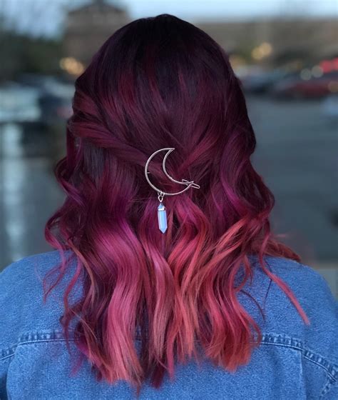 The Allure of Maroon Tresses