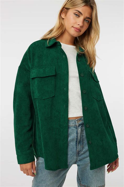 The Allure of Oversized Corduroy Shirts