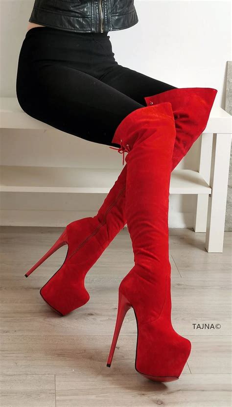 The Allure of Red High Heel Boots